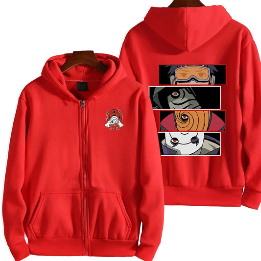 Uchiha Obito Zip Up Hoodie