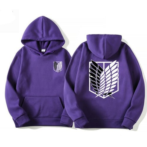 Attack on Titan fleece hoodie - Animezing