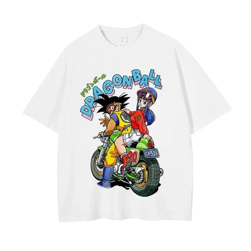 Dragon Ball Goku & Bulma T-shirt - Animezing